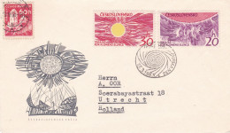 Czechoslovakia Mi 1515/1516 INTERNATIONAL QUIET SUN YEARS, COVER FDC, 1965 - Andere & Zonder Classificatie