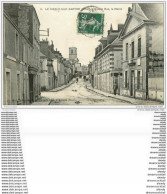 61 LE MESLE-SUR-SARTHE. Grande Rue La Mairie 1907 Boucherie - Le Mêle-sur-Sarthe