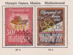 MALAYSIA - 1968 Olympic Games Set Hinged Mint - Fédération De Malaya