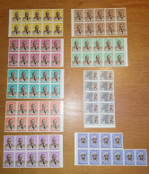 République Du Congo - 445/453 - Blocs De 10 - Kasavubu Surchargés - Parlement - 1961 - MNH - Unused Stamps