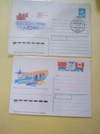 Canadá Related/ussr Pstat Card& Cover Pict Pmk.artic Regions.1988 E7 Reg Post Conmems 1 Or 2 Pieces. - Cartas & Documentos