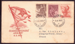 Tchécoslovaquie, Enveloppe  Du 3 Octobre 1953 De Prague Pour Ainay Le Vieil - Autres & Non Classés