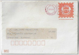 Brazil 1996 Postal Stastionery Cover Shipped In Blumenau Agency Velha Obliterated By Meter Stamp With Zero Value - Postal Stationery