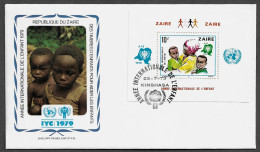 CONGO DR. ZAIRE FDC COVER - 1979 International Year Of The Child MINISHEET FDC (FDC79#06) - 1971-1979