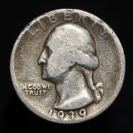 Etats-Unis / USA, Washington, Quarter Dollar, 1939, Argent (Silver), KM#164 - 1932-1998: Washington