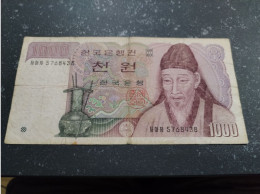 COREE DU SUD - Billet De 1000 Won - Corée Du Sud