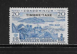 NOUVELLES HEBRIDES  ( DIV - 275 )  1957   N° YVERT ET TELLIER  N°  38     N* - Timbres-taxe