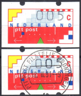 Niederlande Nederland ATM 1 Kleinstwert 5 Cent Postfrisch + Vollstempel Frama Klüssendorf Automatenmarken Etiquetas - Automatenmarken [ATM]