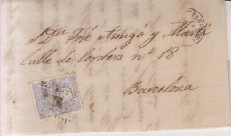 Año 1870 Edifil 107 Alegoria Carta Matasellos Rombo Pamplona Serapio Moreno - Covers & Documents
