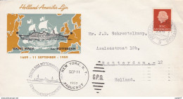 Netherlands Pays Bas Spec Cover Netherlands S.S. Rotterdam Holland-America Line 03.09.1959 Maiden Voyage New York - Otros & Sin Clasificación