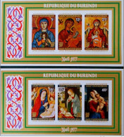 Burundi 1977 OCBnr Bloc 101A-102A *** MNH  ND Ongetand Cote 12 € Noel Kerstmis Christmas - Blocks & Sheetlets