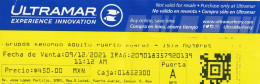 Ticket Billet Billet -- Puerto Suarez - Isla Mujeres - Mexico - Ultramar - Mundo