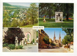 DIEKIRCH - Vue Générale Prise Du Herrenberg - Monument Paul Eyschen - Monuments Aux Morts - Eglise St Laurent - Esplanad - Diekirch