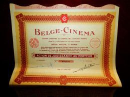 Belge-Cinema Bélgica/Francia Acción 1938 - Cinema & Teatro