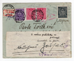 1932. KINGDOM OF YUGOSLAVIA,CROATIA,ZAGREB TO NOVI SAD AND RETURN COVER,POSTAGE DUE IN NOVI SAD,LABEL: REFUSE - Timbres-taxe