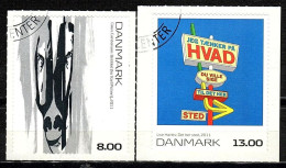 Denmark 2011 Art/Modern Paintings - Self Adhesive (8kr & 13kr) CTO Used Stamp 2v - Usati
