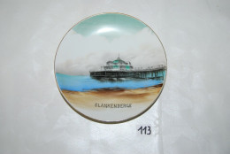 C113 Objet De Vitrine - Assiette - Souvenir Blankenberge - Obj. 'Herinnering Van'