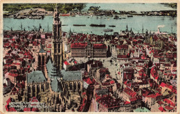 BELGIQUE - Anvers - Vue Aerienne - Colorisé - Carte Postale Ancienne - Antwerpen