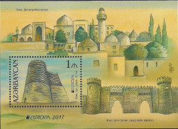 2017 Aserbaidschan   Mi. Bl. 176 A  **MNH   Europa: Burgen Und Schlösser. - 2017