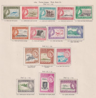 BRITISH VIRGIN ISLANDS -  1964 Elizabeth II Pictorial Definitives Hinged Mint (2c Thin) - British Virgin Islands