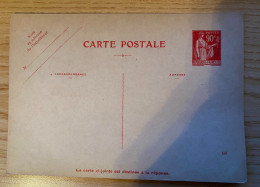 Entier Postal - Type Paix - YT 285-CP-CP1 - Neuf - Cartes/Enveloppes Réponse T
