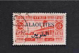 Alaouites - 1925-30 Damas N° 28 B Oblitéré (surcharge Bleue-noir) - Oblitérés