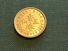 Münze Münzen Umlaufmünze Hongkong 10 Cents 1967 - Hongkong