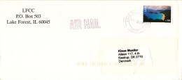 USA Cover Sent Air Mail To Denmark 30-4-2009 Single Franked - Lettres & Documents