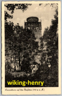 Schotten Breungeshain - S/w Bismarckturm Auf Dem Taufstein Im Vogelsberg - Mit Stempel Berggaststätte Hoherodskopf - Vogelsbergkreis