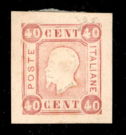 Regno - Vittorio Emanuele II - 1863 - Saggi - Grazioli - 40 Cent (25 - Rosa) - Senza Gomma - Sorani - Otros & Sin Clasificación