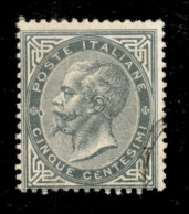 Regno - Vittorio Emanuele II - 1863 - 5 Cent Tiratura Di Torino (T16) Con Due Macchie Di Colore All'interno Della Cornic - Otros & Sin Clasificación