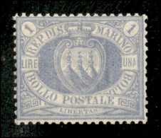 San Marino - 1894 - 1 Lira (31) - Gomma Non Originale (postuma) - Ottimamente Centrato - Autres & Non Classés