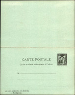 Europa - Francia - 1876/1881 – Intero Postale Del 15 Cent Con Risposta – Nuovo - Otros & Sin Clasificación