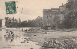 CPA (81) SAINT PAUL CAP DE JOUX Moulin Et Chaussée Moulin à Eau Watermill Laveuse Lavandière Blanchisseuse - Saint Paul Cap De Joux