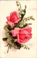 Catharina Klein Fleur Flower Fiore Rose N°2033 Cpa Couleur Voyagée En 1937 En TB.Etat - Klein, Catharina