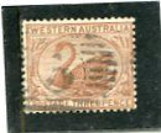 AUSTRALIA/WESTERN AUSTRALIA - 1871  3d  PALE BROWN   FINE  USED   SG 63 - Oblitérés