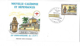 NOUVELLE-CALÉDONIE ET DÉPENDANCES  25 IEME ANNIVERSAIRE DE L'O.P.T 30/04/1983 - Lettres & Documents