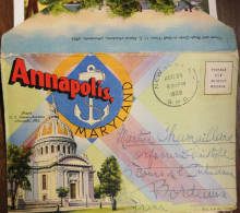Dépliant De 20 Vues (format Carte Postale) : ANNAPOLIS, Maryland, In 1950 - Annapolis