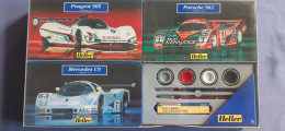 Set 3 Prototypes Gr. 6 Le Mans 1989-92 - Peugeot 905 - Porsche 962 - Mercedes C9 - Model Kit - Heller (1:43) - 58204 - Cars