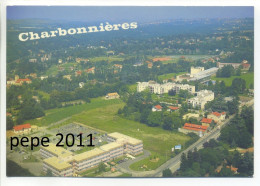 CPSM 69 Rhône CHARBONNIERES-les-BAINS - Vue Générale Aérienne -  Immeubles - Vue Peu Commune - Charbonniere Les Bains