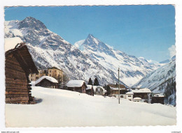 Valais ZINAL N°9077 Val D'Anniviers Vue Sur Le Bec De Bosson En 1971 Photoglob Wehrli Zürich VOIR DOS - Anniviers