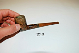 C243 Authentique Pipe De Collection - Objet Du Fumeur - Pijpen In Bruyèrehout