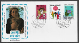 TURKEY FDC COVER - 1979 International Year Of The Child SET FDC (FDC79#08) - Cartas & Documentos