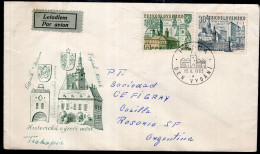 Československo - 1965 - Letter - FDC Envelope Historical Buildings Of The City - Sent To Argentina - Caja 30 - Lettres & Documents