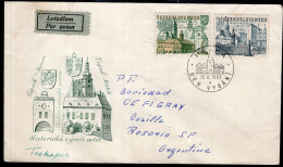 Československo - 1965 - Letter - FDC Envelope Historical Buildings Of The City - Sent To Argentina - Caja 30 - Storia Postale