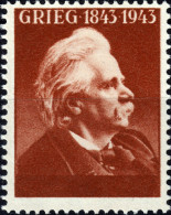 NORWAY - 1951 TEST Stamp In The Design & Shade Of The 1943 20öre Grieg Issue P.14 (rare) - See Description - MOGNH - Essais & Réimpressions