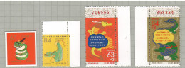 Japan 2023, Year Of Dragon 2024, Set Of 4v, MNH** - Neufs