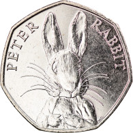 Monnaie, Gibraltar, 50 Pence, 2016, Pierre Lapin, SPL, Copper-nickel - Gibraltar