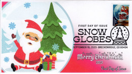 USA 2023 Christmas,Snow Globes,Gift,Santa Clause,Snowflake,Winter Season,Holiday, FDC(**) - Lettres & Documents