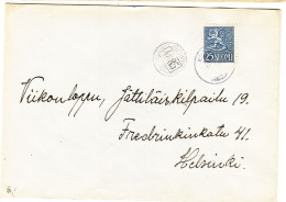 Finlande - Lettre De 1955 - Oblit Kna.... - Avec Cachet Rural 4885 - - Storia Postale